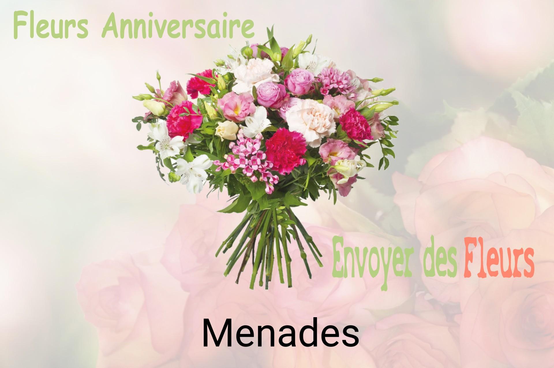 Bouquet de fleurs d’anniversaire livré à Menades