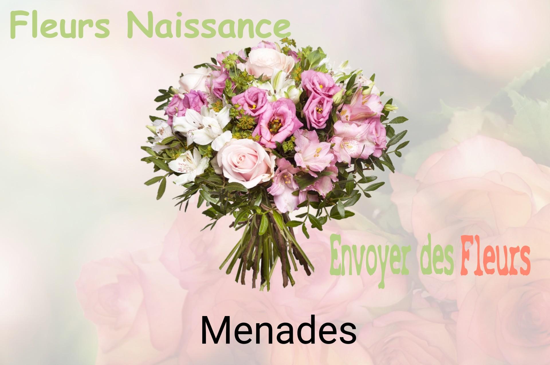Bouquet de fleurs de naissance livré à Menades